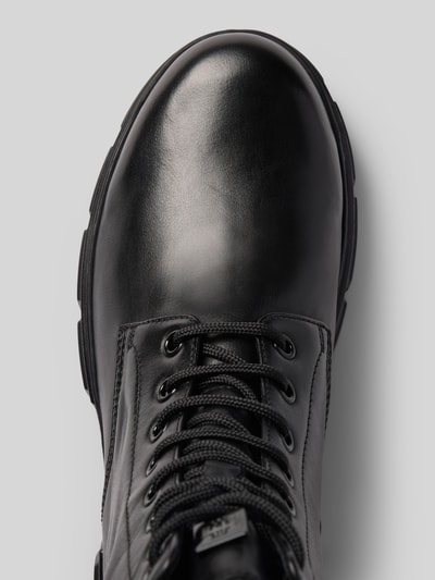 Högl Lederboots mit Label-Applikation Black 3