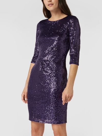 Paradi Cocktailkleid aus Pailletten Aubergine 4