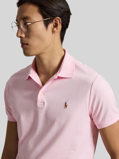 Polo Ralph Lauren regular fit poloshirt van puur katoen Felroze - 3