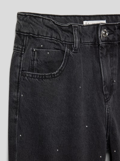 Mango Jeans mit Strasssteinbesatz Modell 'Regina' Black 2