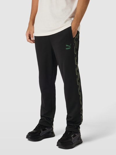 PUMA PERFORMANCE Sweatpants met galonstrepen, model 'Psychedelic' Zwart - 4