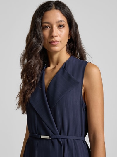 BOSS Getailleerde zakelijke jurk van pure viscose, model 'DIMOSA' Marineblauw - 3