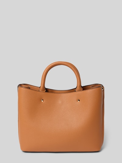 Guess Handtasche mit Label-Detail Modell 'MERIDIAN' Cognac 4