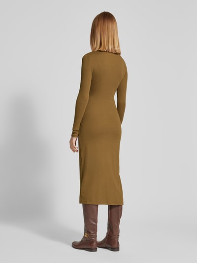 Lauren Ralph Lauren Sukienka midi z golfem model ‘VAUREEN’ Camel 5