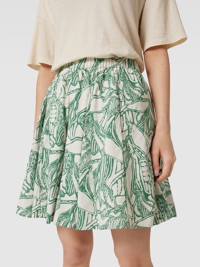 Jake*s Collection Minirok met all-over motief Groen - 3