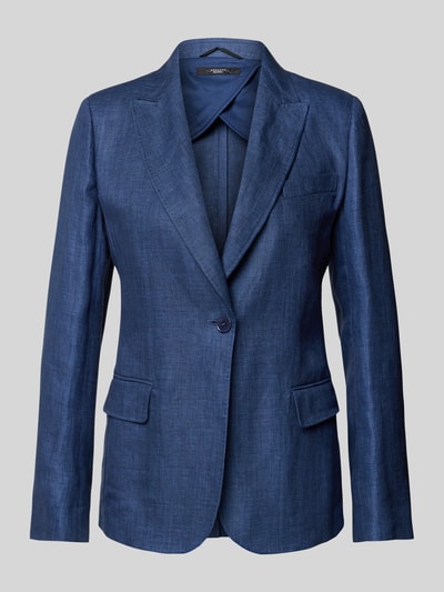 Weekend Max Mara Leinenblazer mit Reverskragen Modell 'NALUT' Marine 1