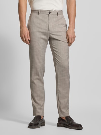 Matinique Chino met Franse steekzakken, model 'MAliam' Beige - 4