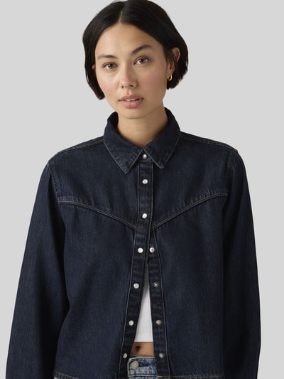 Levi's® 300 Regular fit jeanshemd van mix van katoen en lyocell model 'ELI' Donkerblauw - 2