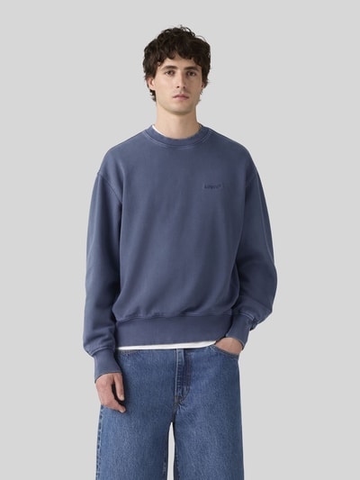 Levi's® Relaxed Fit Sweatshirt aus Baumwoll-Mix  Jeansblau 4