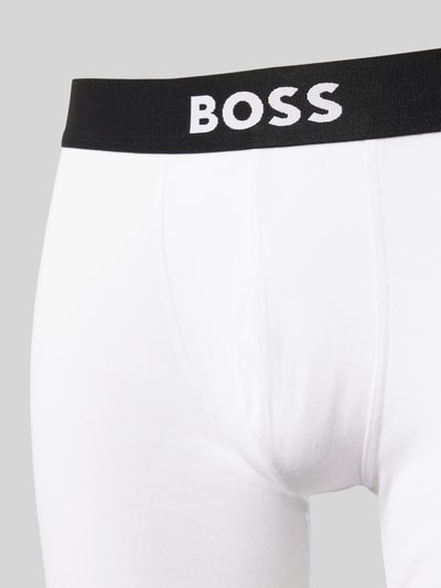 BOSS Boxershorts mit elastischem Logo-Bund im 3er-Pack Modell 'ONE'
 Weiss 2