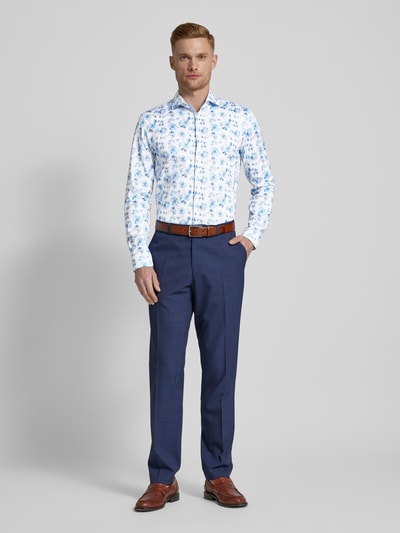 Jake*s Koszula biznesowa o kroju slim fit z tkaniny two-ply Biały 1