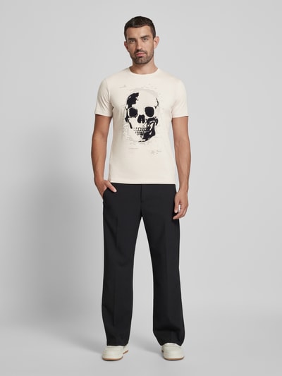 Antony Morato T-shirt met motiefprint Beige - 1