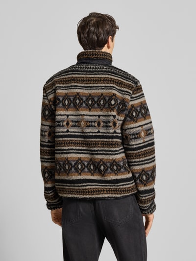 REVIEW Sweatjack met opstaande kraag Lichtbruin - 5