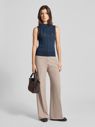 Scotch & Soda Tanktop in Strick-Optik Metallic Blue 1