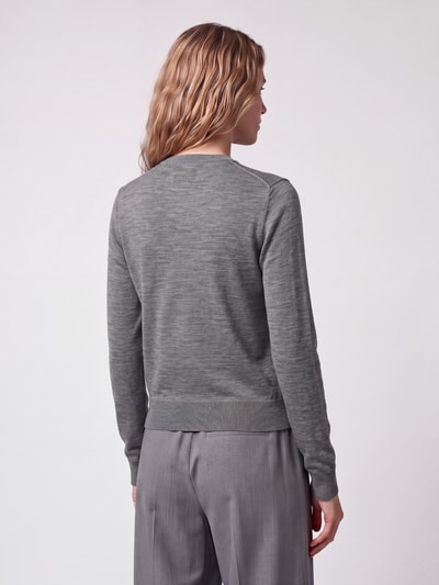 Polo Ralph Lauren Cardigan aus Wolle mit Logo-Stitching Mittelgrau 5