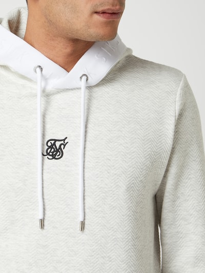 SIK SILK Hoodie mit Logo  Offwhite 3