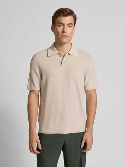 Marc O'Polo Regular Fit Poloshirt aus reiner Baumwolle Hellgrau 4
