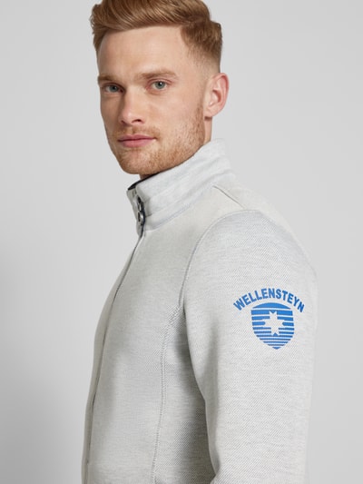 Wellensteyn Sweatjacke mit Logo-Stitching Modell 'TAMPER' Hellgrau 6