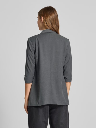 Only Żakiet długi o kroju regular fit z rękawem o dł. 3/4 model ‘ELLY’ Średnioszary melanż 5