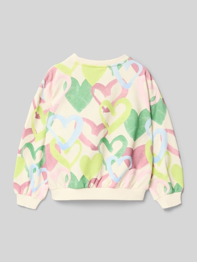 s.Oliver RED LABEL Regular Fit Sweatshirt aus Baumwoll-Mix Ecru 3