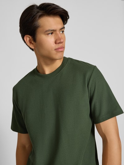 Jack & Jones T-Shirt mit Strukturmuster Dunkelgruen 3