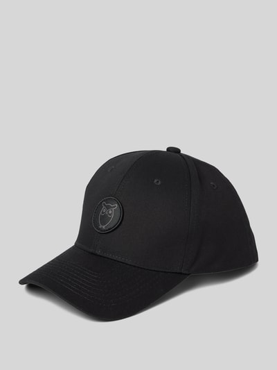 Knowledge Cotton Apparel Basecap mit Logo-Badge Black 1