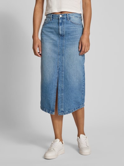 Only Eng anliegender Midi-Jeansrock aus reiner Baumwolle Modell 'ENYA' Jeansblau 4