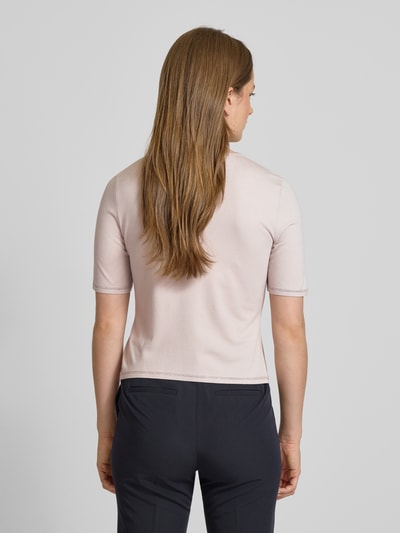 Marc Cain Gebreid shirt van viscosemix met ronde hals Kit - 5