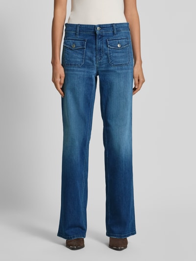 Cambio Jeans mit aufgesetzten Pattentaschen Modell 'AIMEE' Jeansblau 4