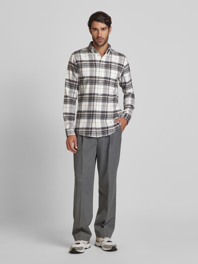 Jack & Jones Premium Slim fit vrijetijdsoverhemd met button-downkraag, model 'BLUNORRIS' Middengrijs - 1