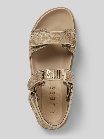 Guess Sandalen mit Klettverschluss Modell 'FADISON' Hellbraun 3