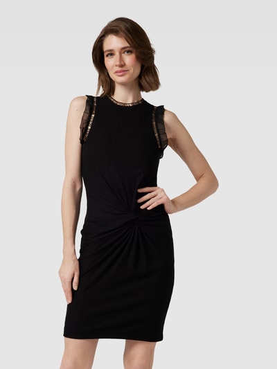 Guess Knielanges Cocktailkleid mit Knoten-Detail Modell 'OLGA' Black 4