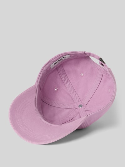 Produktfoto, Basecap mit Label-Stitching Modell 'Madison' von Carhartt Work In Progress in Rosa aus Reine Baumwolle, Größenverstellbar