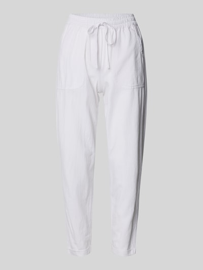 Soyaconcept Tapered fit broek met steekzakken, model 'Cissie' Wit - 2