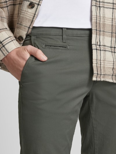 Brax Regular Fit Chino mit Paspeltasche Modell 'FABIO' Oliv 3