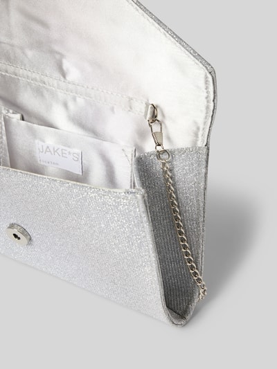 Jake*s Cocktail Clutch met effectgaren Zilver - 4