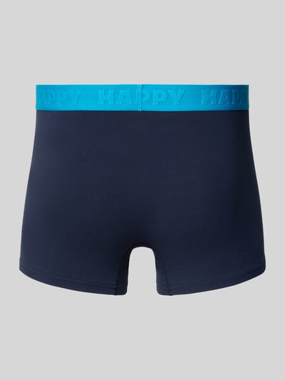 Happy Socks Boxershort met elastische band in een set van 3 stuks Marineblauw - 3