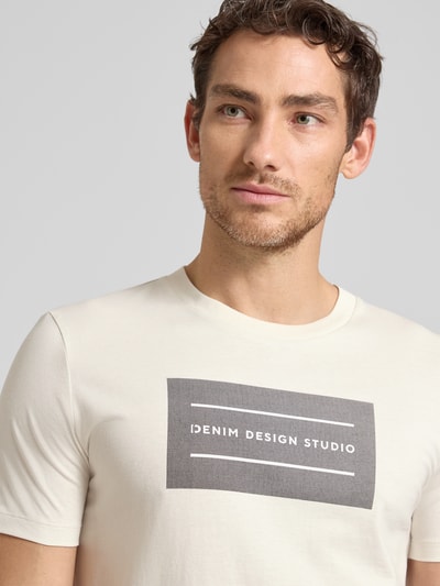 Tom Tailor Denim Regular Fit T-Shirt aus reiner Baumwolle Offwhite 3