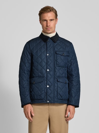 Barbour Regular Fit Steppjacke mit Zweiwege-Reißverschluss Modell 'HORNBY' Marine 4