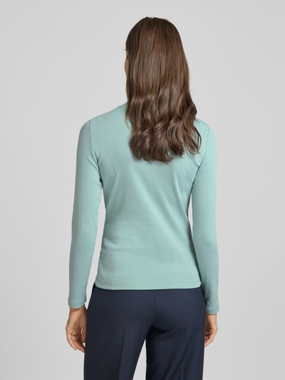 Christian Berg Woman Longsleeve mit Stehkragen Helltuerkis 5