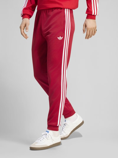 adidas Originals Slim Fit Sweathose mit Baumwoll-Anteil Bordeaux 3