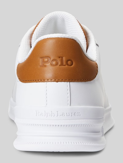 Polo Ralph Lauren Sneakersy z naturalnej skóry z detalami z logo Biały 5