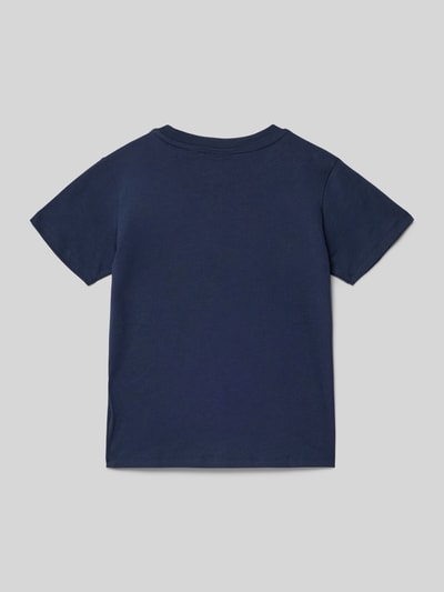 Produktfoto, Regular Fit T-Shirt aus reiner Baumwolle Modell 'CORE TEE' von Lacoste, Optik: Unifarben Dunkelblau, Materialverarbeitung: Jersey