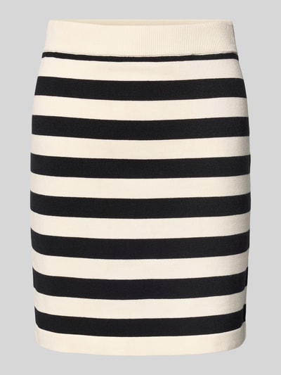 Gestuz Minirock mit elastischem Bund Ecru 2