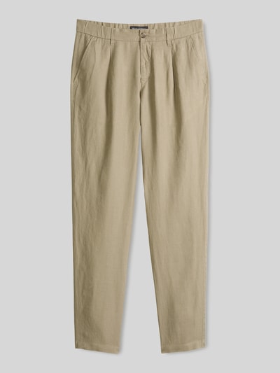 Marc O'Polo Leinenhose Modell 'OSBY JOGGER PLEATS' Beige 2