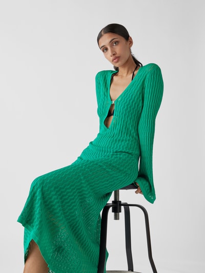 Dodo bar Or Strickkleid mit Schlüsselloch-Ausschnitt Grün 6