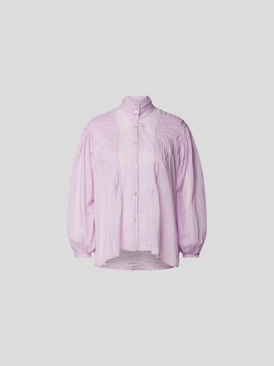 Forte Forte Bluse mit Ballonärmeln Violett 2