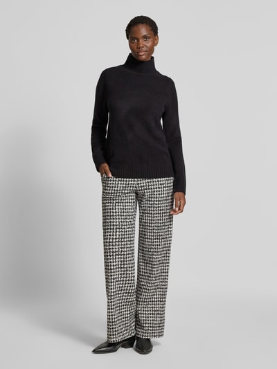 Brax Broek met elastische band, model 'MAINE' Zwart - 1