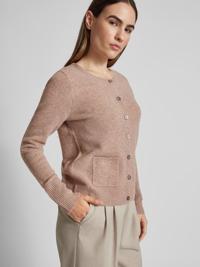 Christian Berg Woman Strickjacke mit aufgesetzten Eingrifftaschen Sand Melange 3