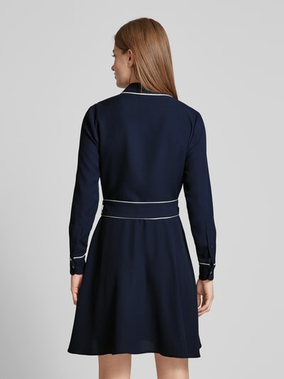 Lauren Ralph Lauren Knielanges Kleid mit Knopfleiste Dunkelblau 5